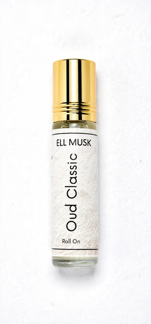 ELL MUSK Luxury Oud Classic Attar 6ml – Fruity Citrus, Woody & Vanilla Musk Perfume Oil